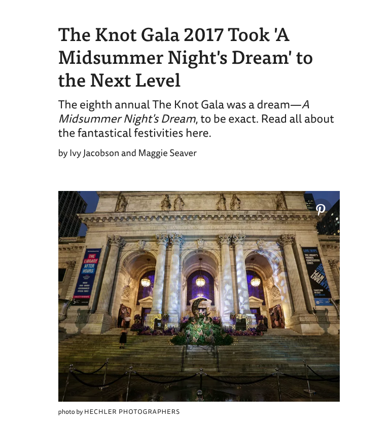 THE KNOT GALA OCTOBER 2017